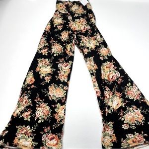 NEW Sugarhigh Floral Pullon Pants Size XS Foldover Waist